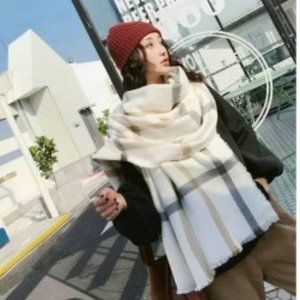 Fashion Plaid Winter Warm Long Wrap Female Thick Scarf